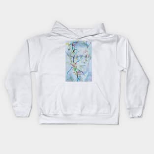 SARTRE watercolor and acrylic portrait Kids Hoodie